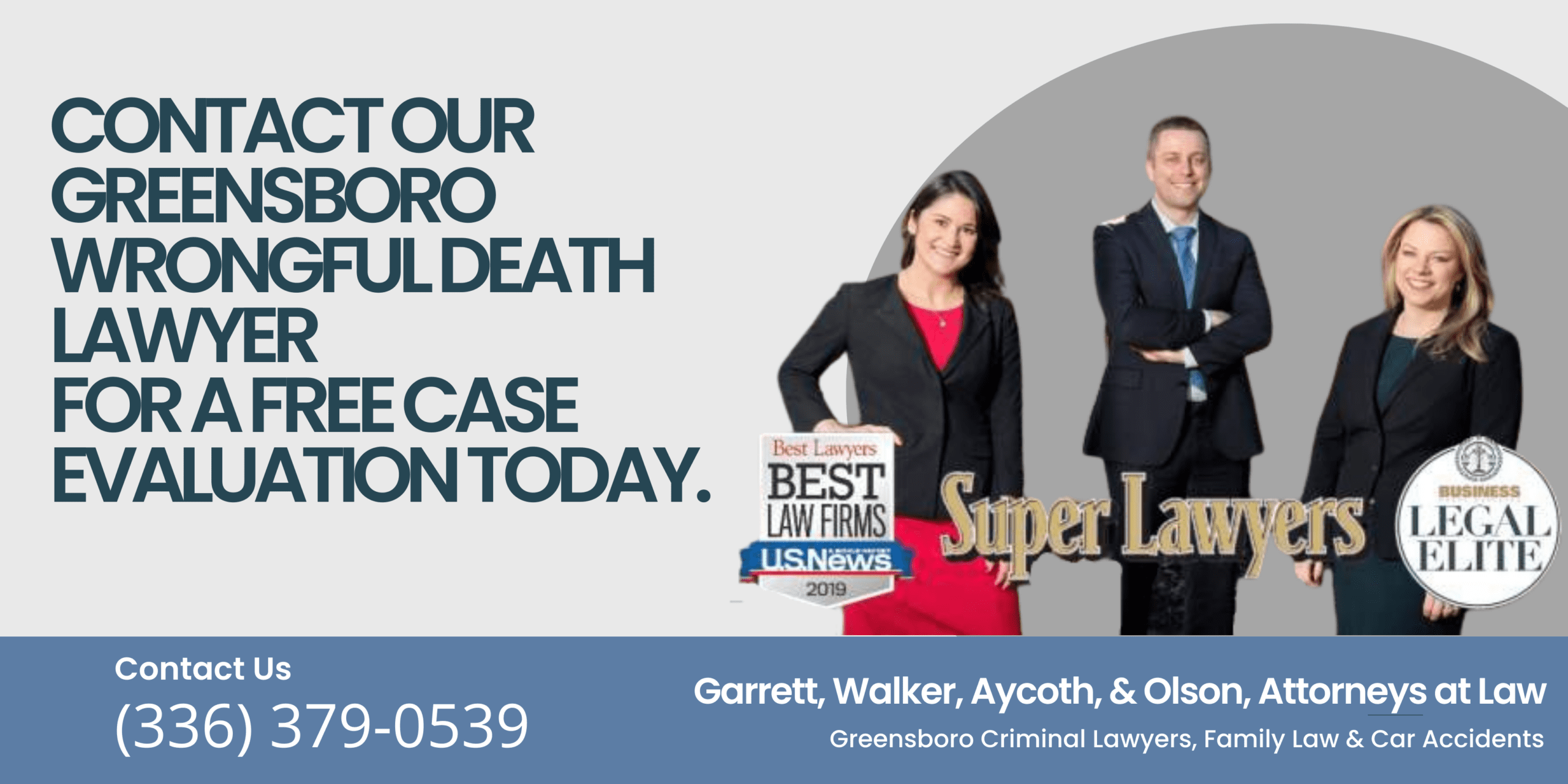 Greensboro wrongful death lawyer visit card