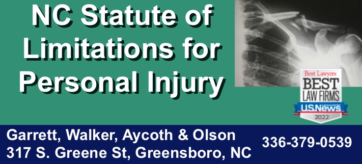 Nc statute of limitations for personal injury