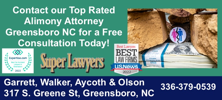 Greensboro alimony attorney reviewing post-separation support calculations with a client