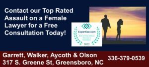 Assault on a female defense lawyer reviewing a client's Greensboro NC case