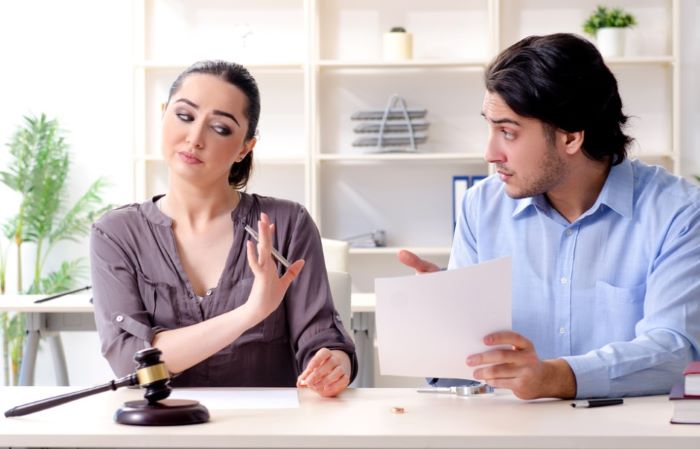 Attorney working at desk in our Greensboro family law office