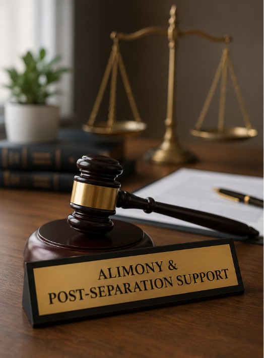 Family law attorney explaining North Carolina alimony factors during consultation