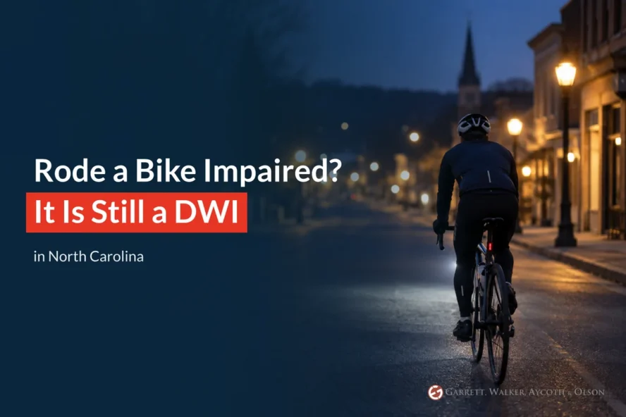 Can You Get a DUI on a Bicycle in NC? Yes, It Is a DWI