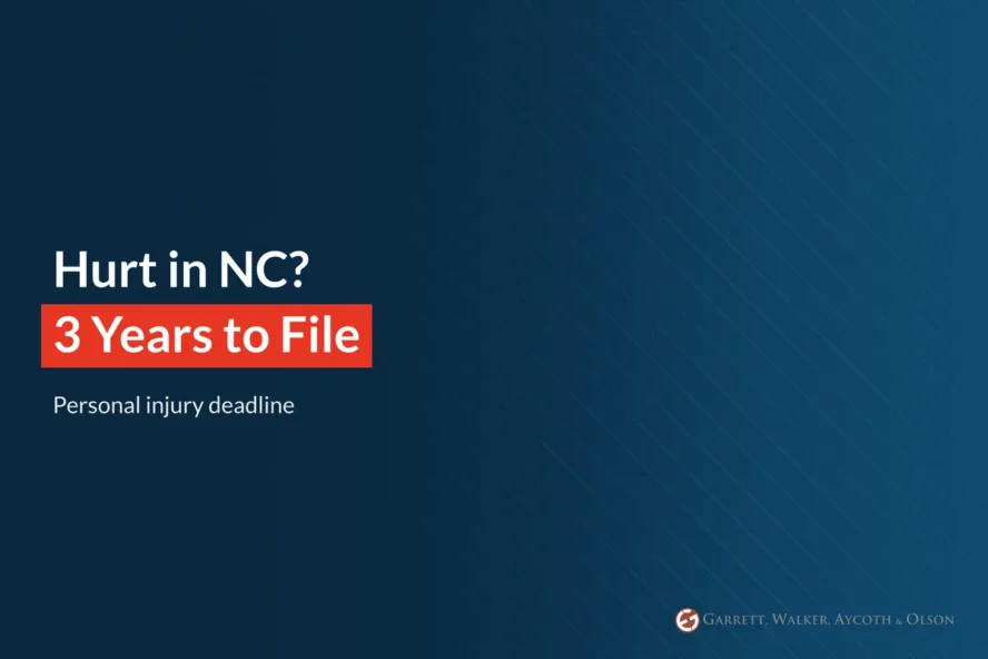 PI Statute of Limitations in NC