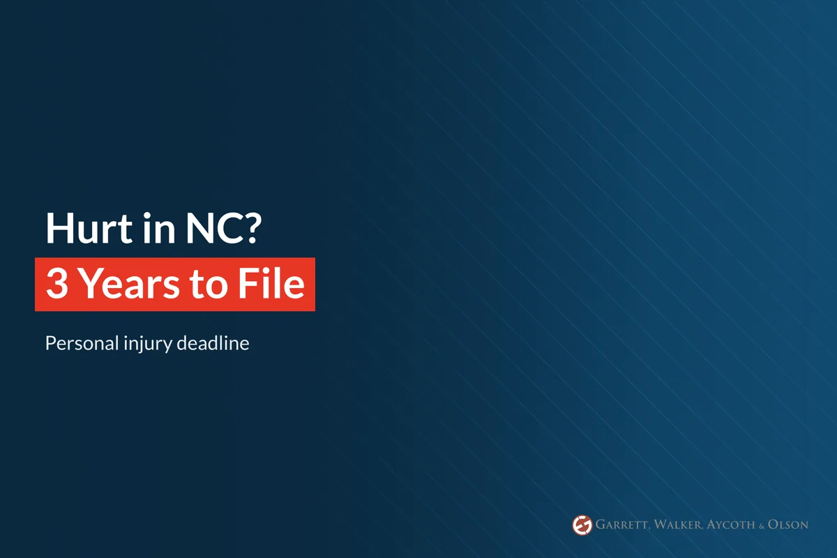 PI Statute of Limitations in NC